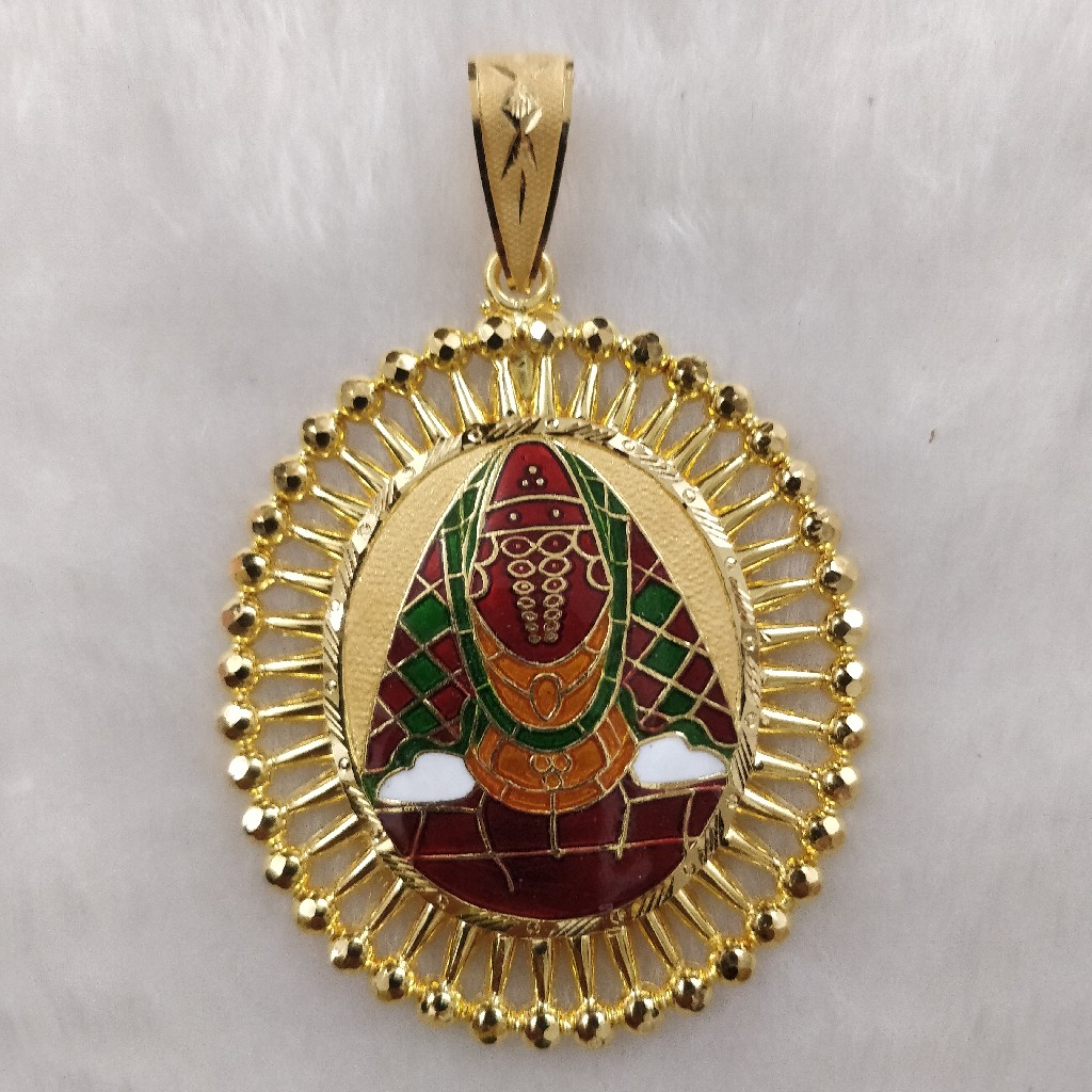 916 Gold Fancy Gent's Ashapura Maa Pendant