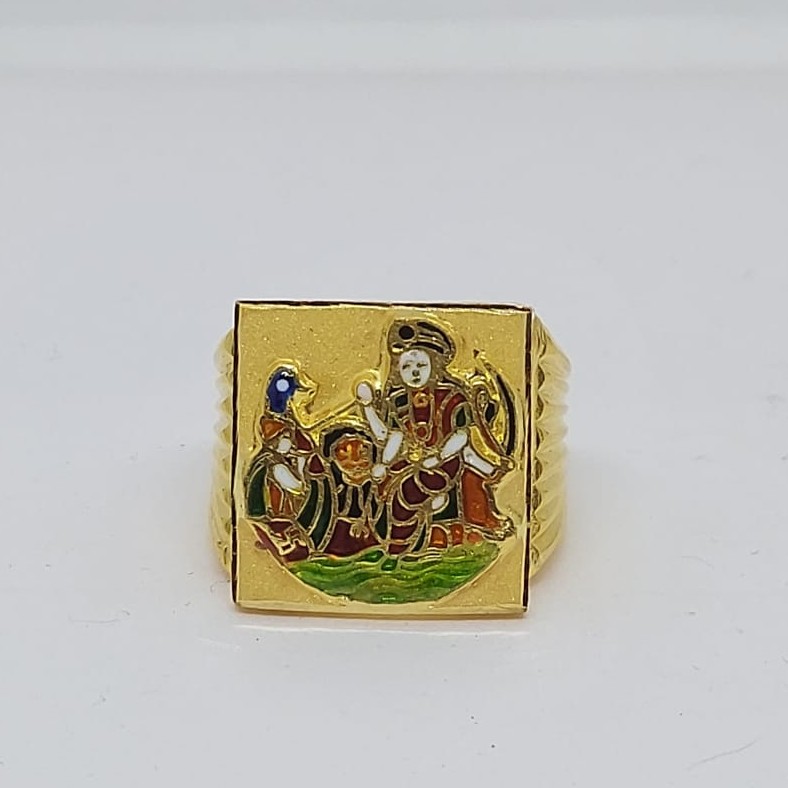 916 Gold Fancy Gent's Vahanvati Maa Ring