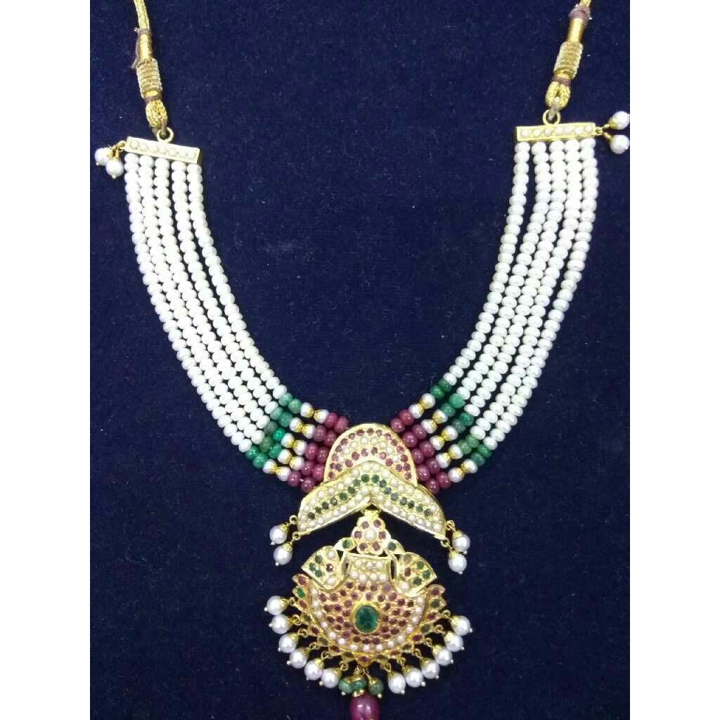 Rajputi 5 Line Attractive Moti Necklace