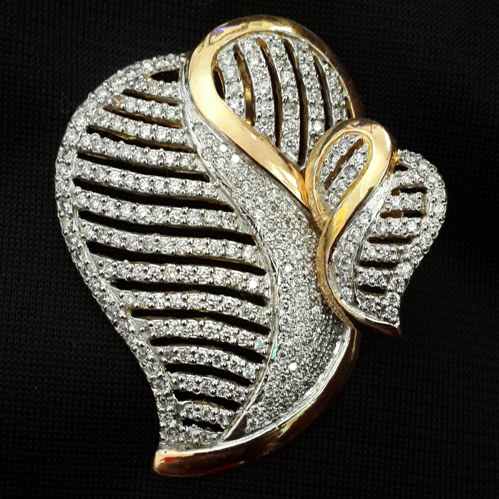 Fancy Real Diamond Pendant Set