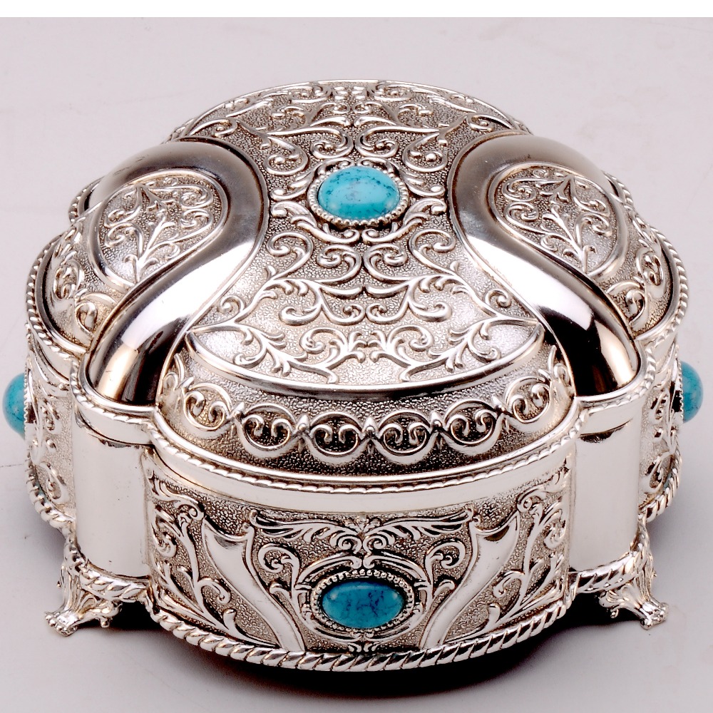 Fancy Silver Plated Box
