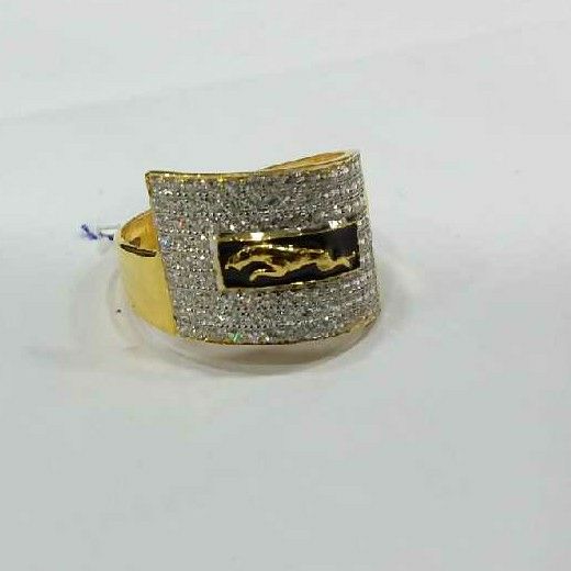 22k / 916 Gold Diamond Attractive Ring For Men