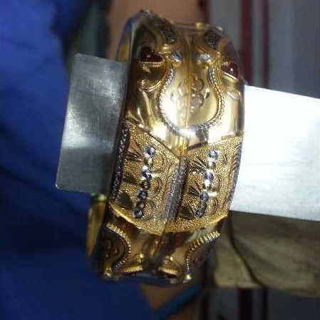 22k Gold Ladies Indian Designer Bangles Yellow