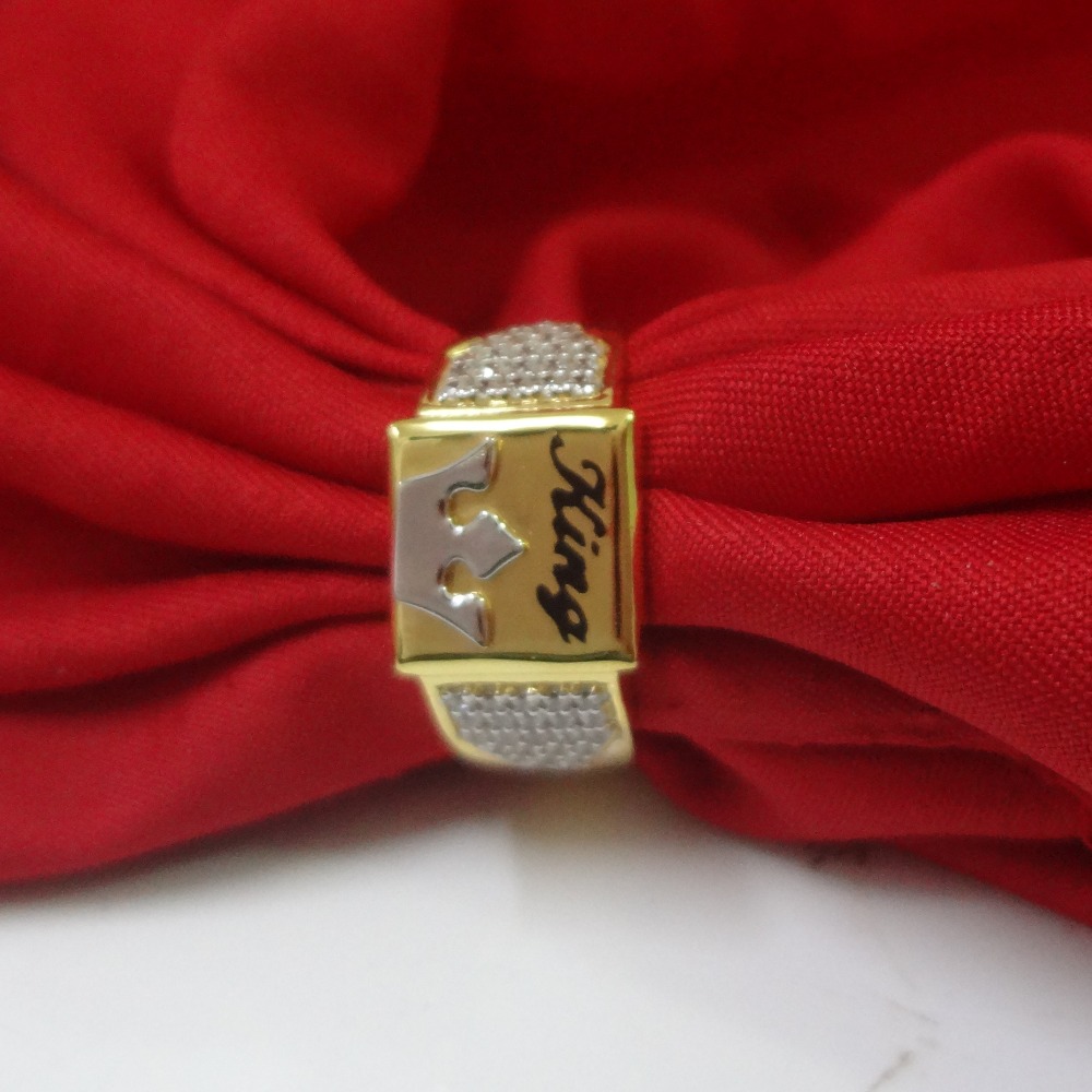 King design symbol 22 kt gold gents