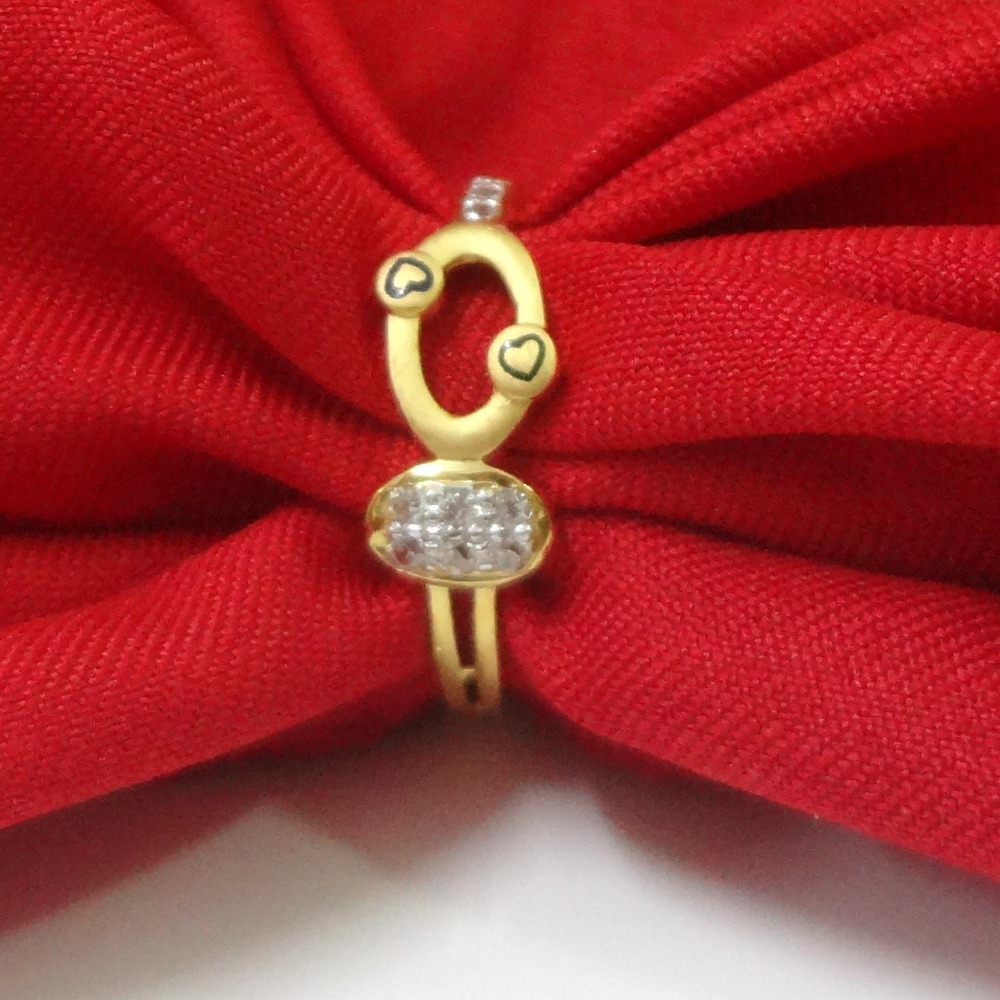 Circular amazing mina design 22 kt gold ring