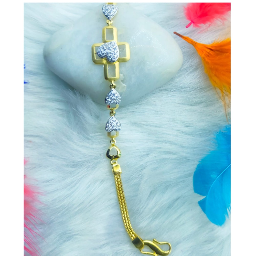 Trendy fashionable 22 kt gold ladies bracelet