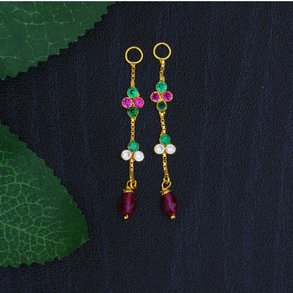 916 Single Line Multi-Stone Gold Latkan JJ-010