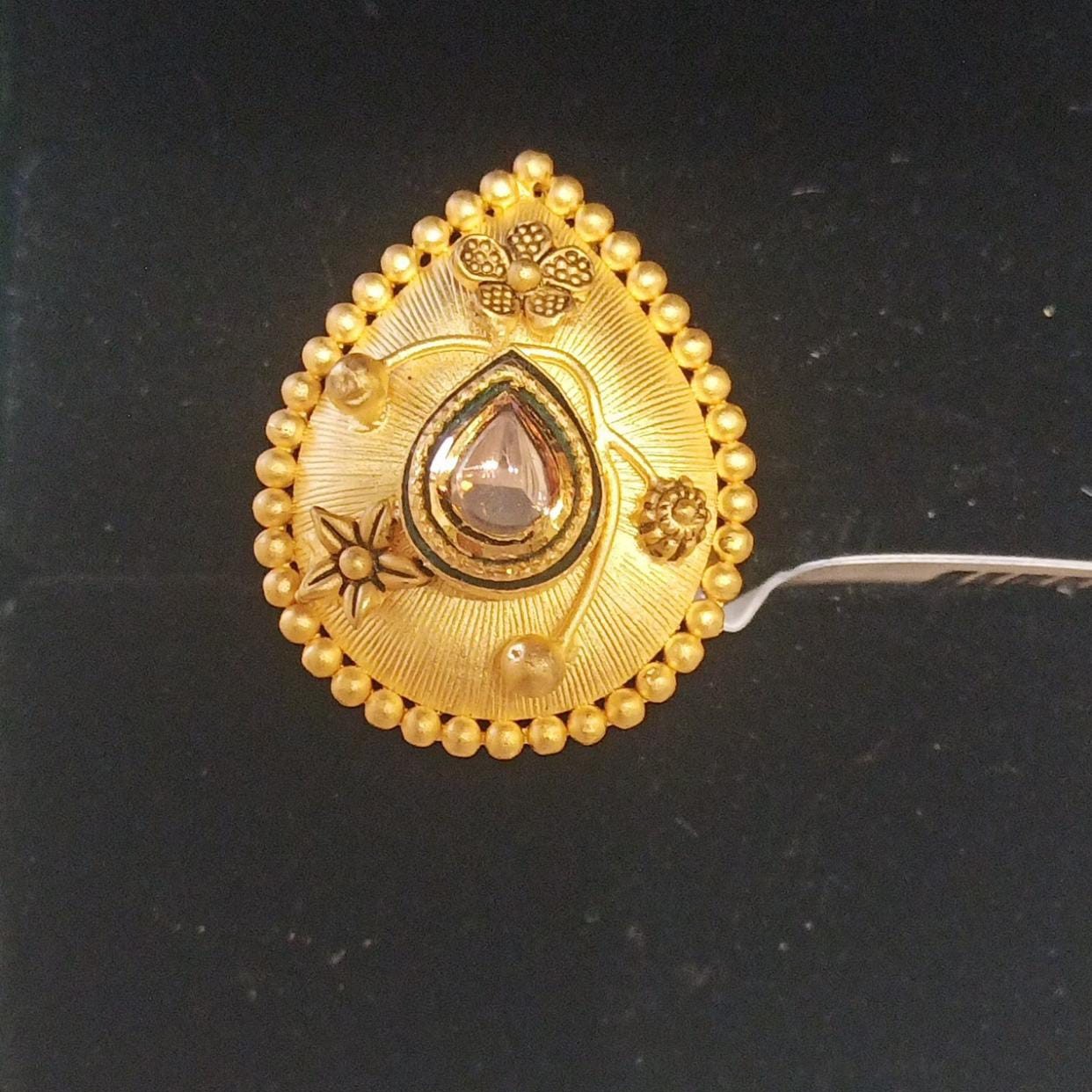 22K Gold Stylish Ring For Women