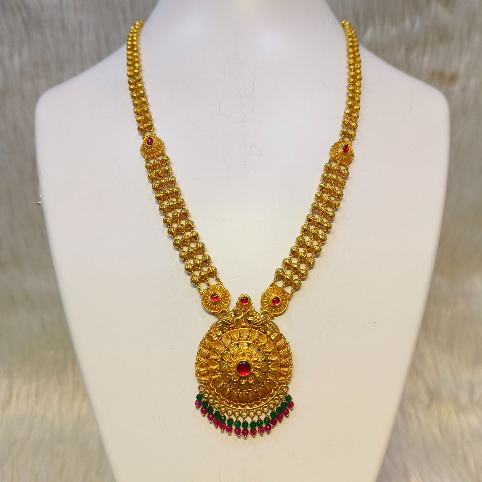 22K Gold Temple Long Haar