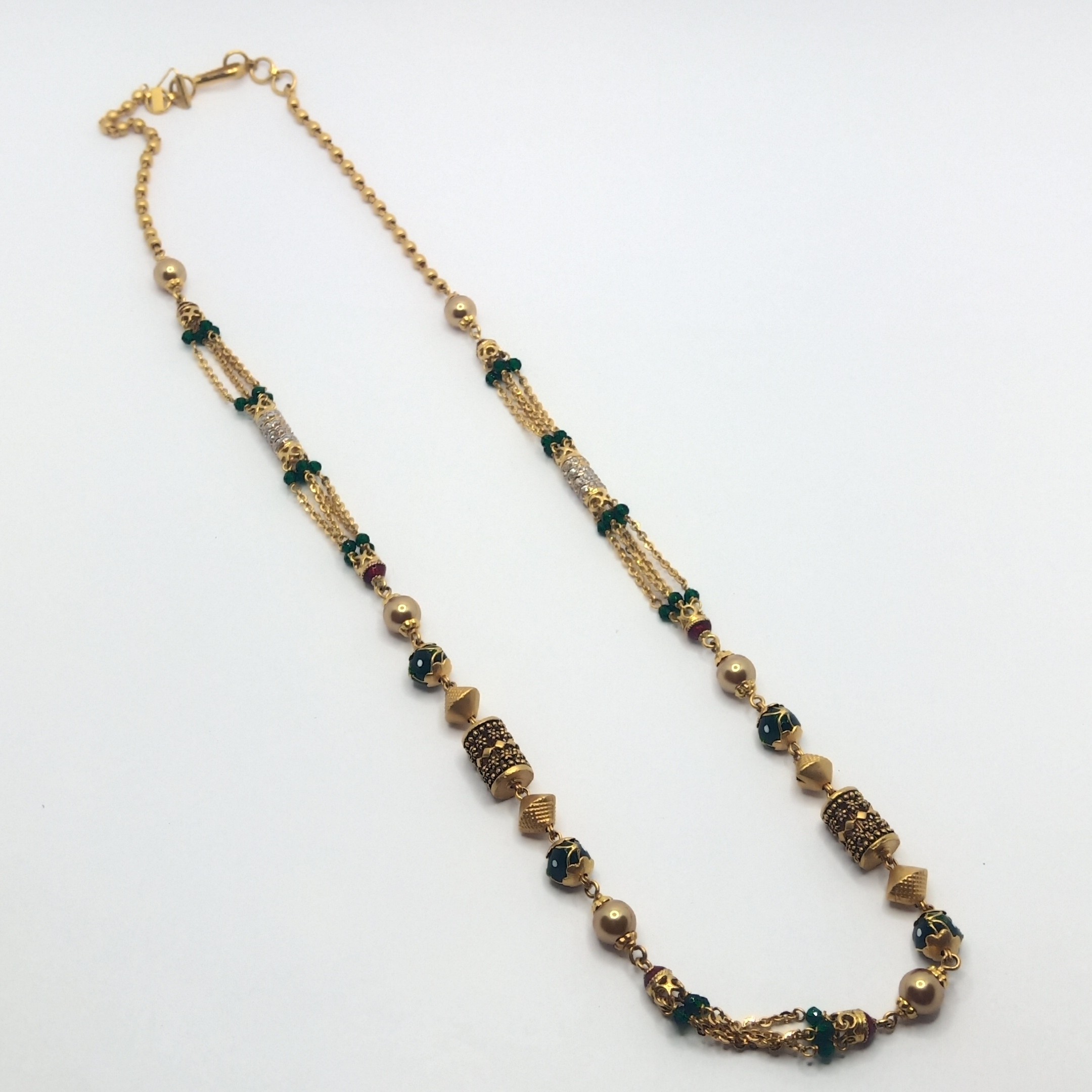 22K Gold Antique Mala
