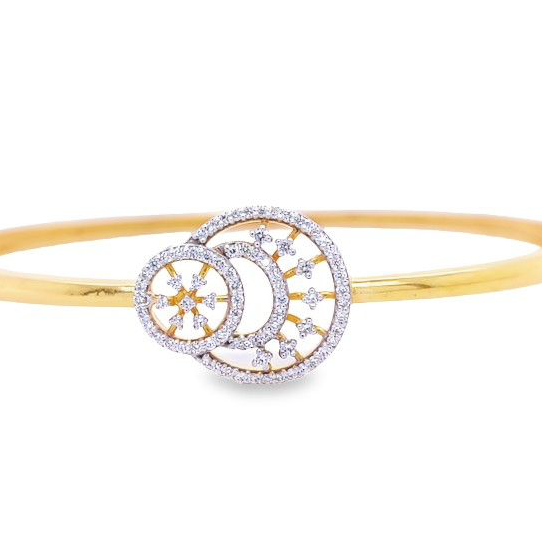 18k Gold Exclusive Design Diamond Bracelet - Image 2