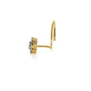 18k Gold Fancy Nose Pin in Diamond