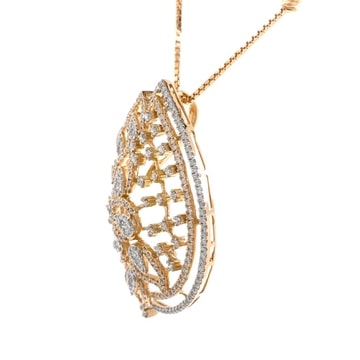 18k Rose Gold Geweldig Diamond Pendant Set - Image 4