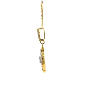 Round Sheap Pendant Set in 18k Gold And Diamond - Image 5