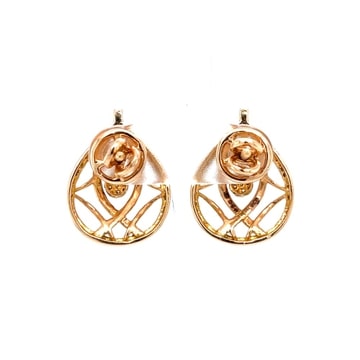 18k Rose Gold Diamond Beautiful Earrings - Image 5