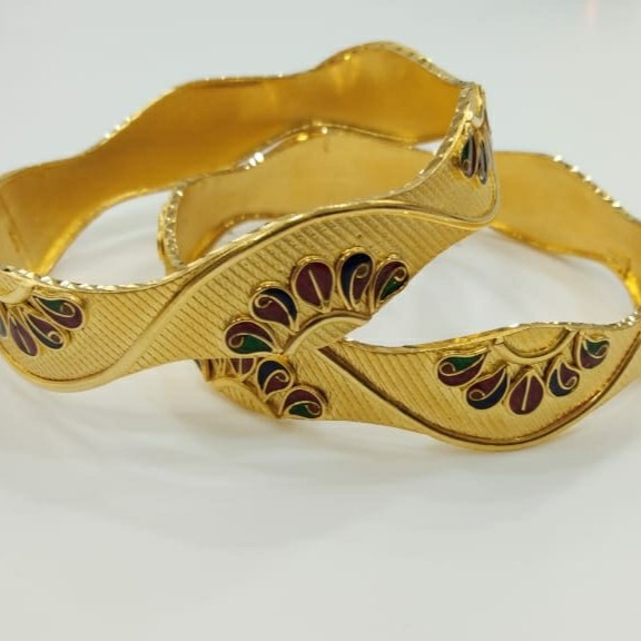 916 Gold Patra Bangles NB-273