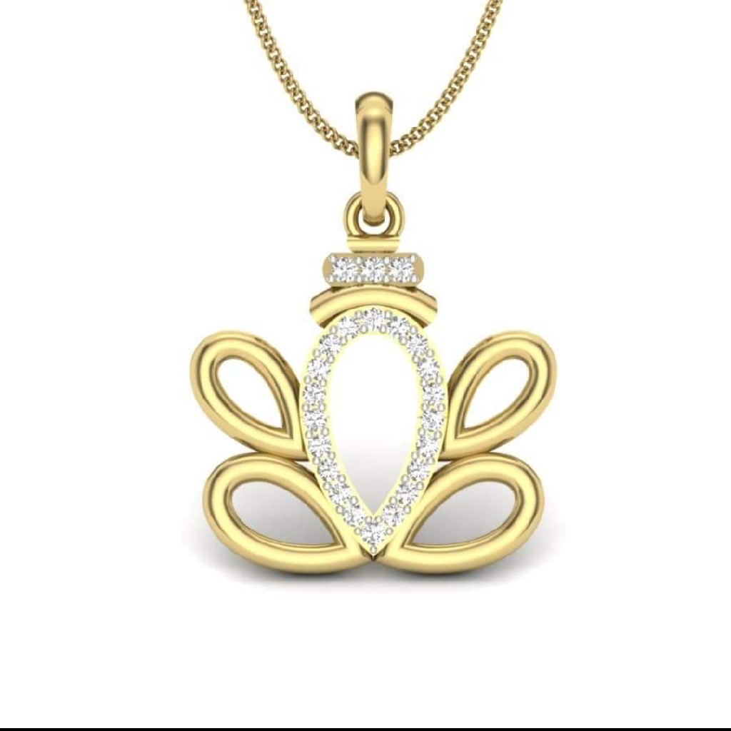 18k gold fancy pandant YX3747