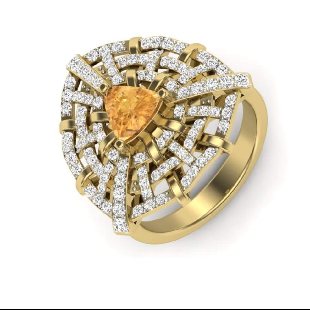 18k gold fancy ring FY4190