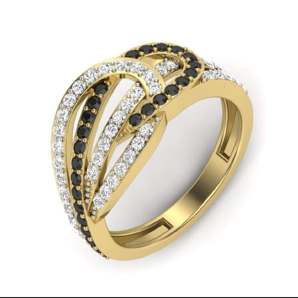 18k gold fancy ladies ring DS6368