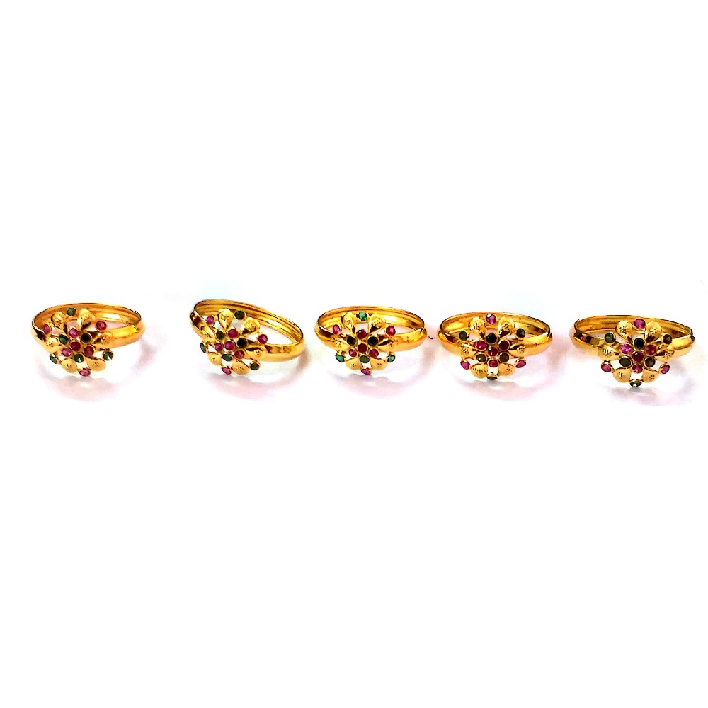 Fancy Color Stone Gold Rings NJA-R009