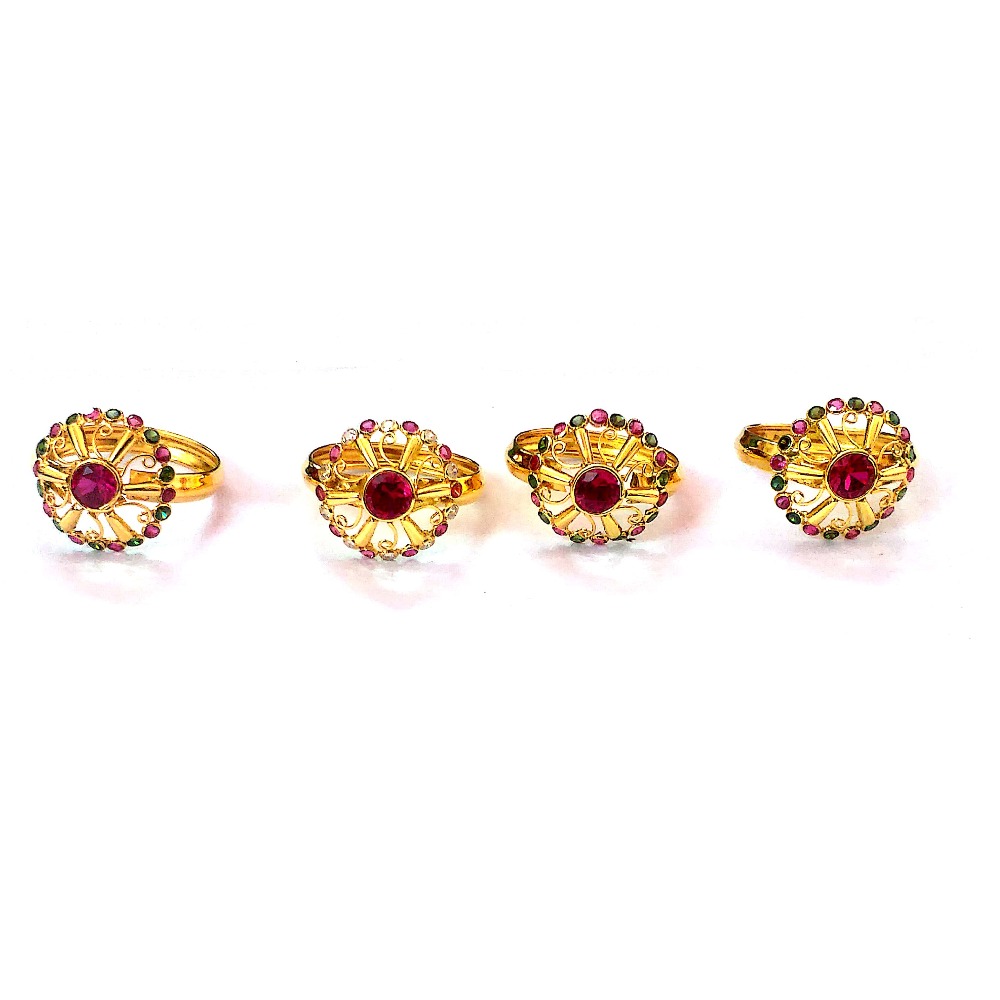 Fancy Color Stone Gold Rings NJA-R008
