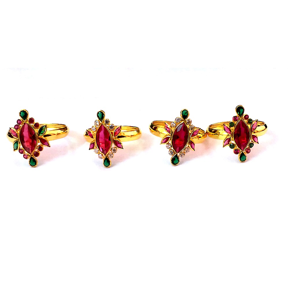 Fancy Color Stone Gold Rings NJA-R007