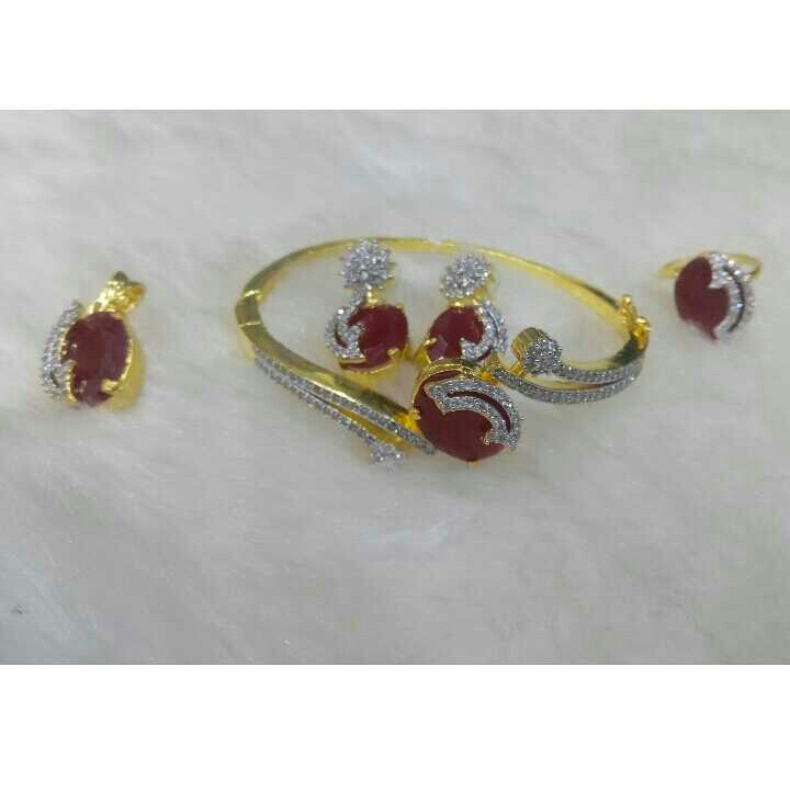 Fancy AD Pendant and Bracelets Set