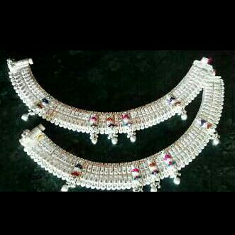 Fancy Silver Payal