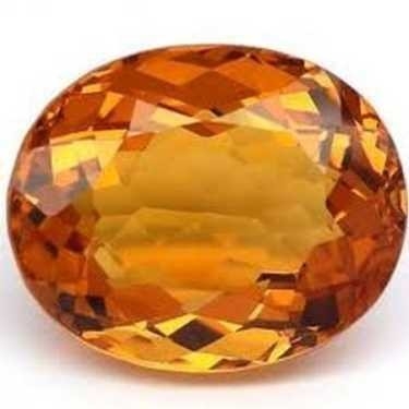 5ct oval yellow citrine