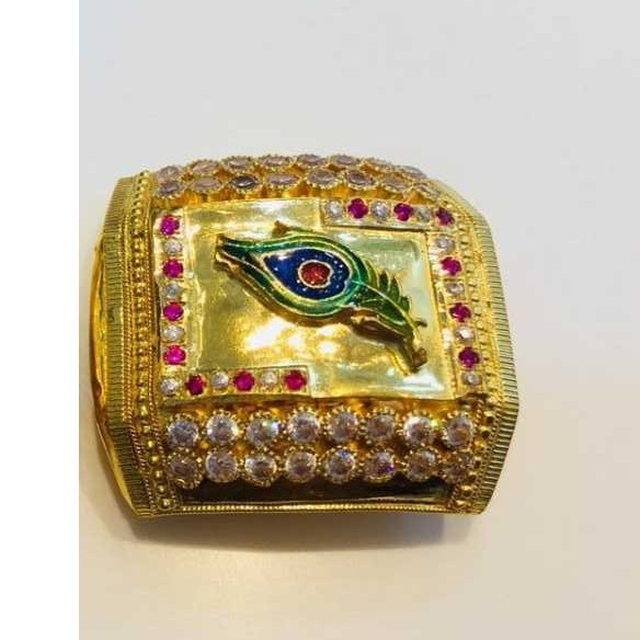 22K Gold Indian Fancy Bharwadi Kada
