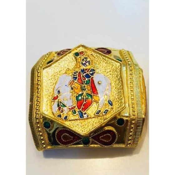 22K Gold Indian Fancy Bharwadi Kada