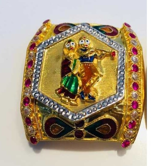 22K Gold Indian Fancy Bharwadi Kada