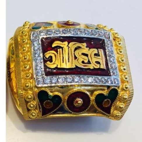 22K Gold Indian Fancy Bharwadi Kada