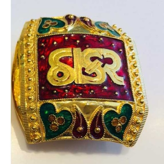 22K Gold Indian Fancy Bharwadi Kada