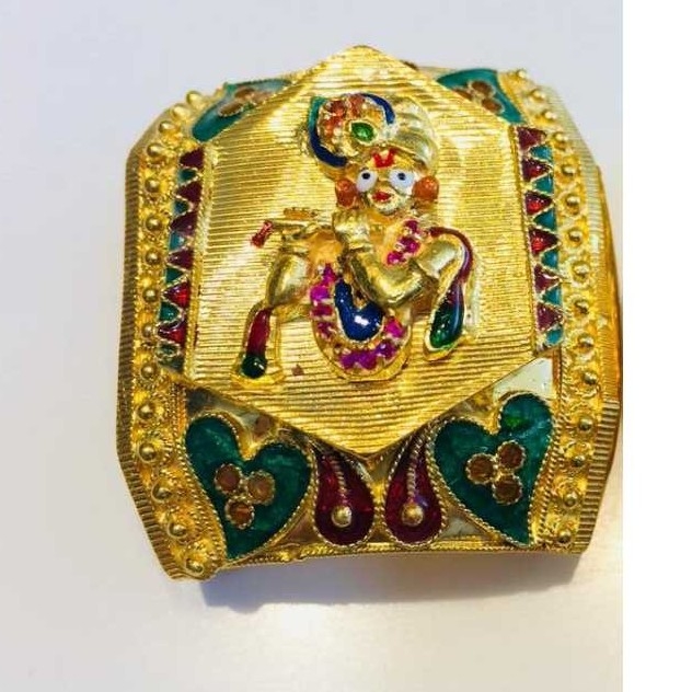 22K Gold Indian Fancy Bharwadi Kada