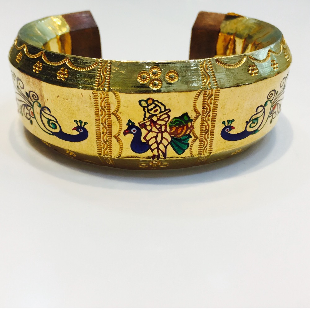 22k Gold Bharvadi Kada - Image 3