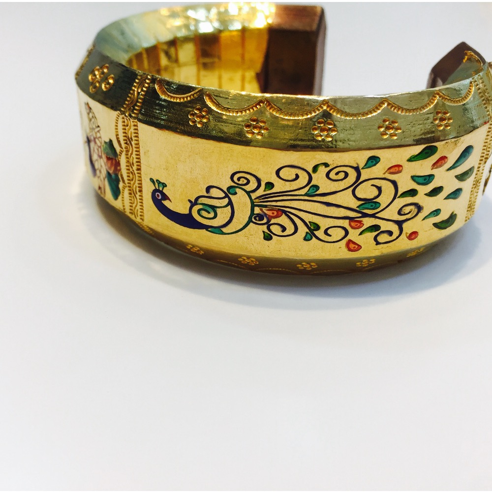 22k Gold Bharvadi Kada - Image 2