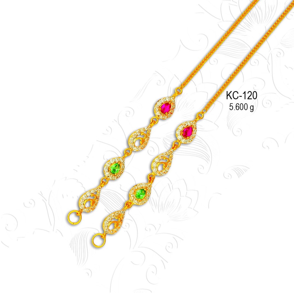 22KT Gold Designer CZ Kanser KC-120