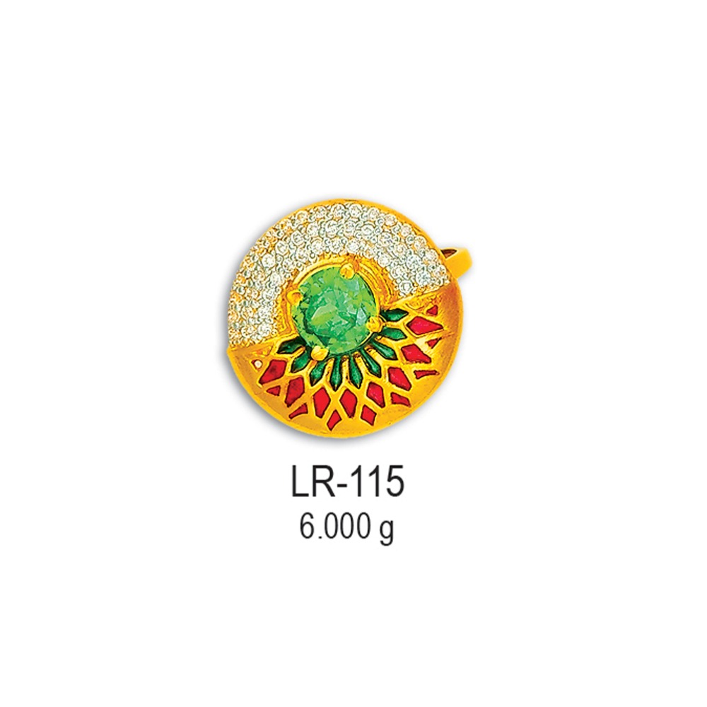 22KT-CZ-Gold-Ladies-Ring-LR-115