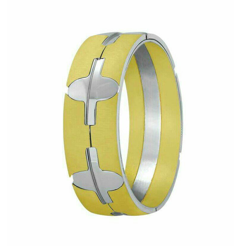 18K Gold Couple Modern Ring
