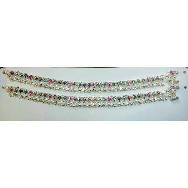 Silver Ladies Indian Fancy Payal White