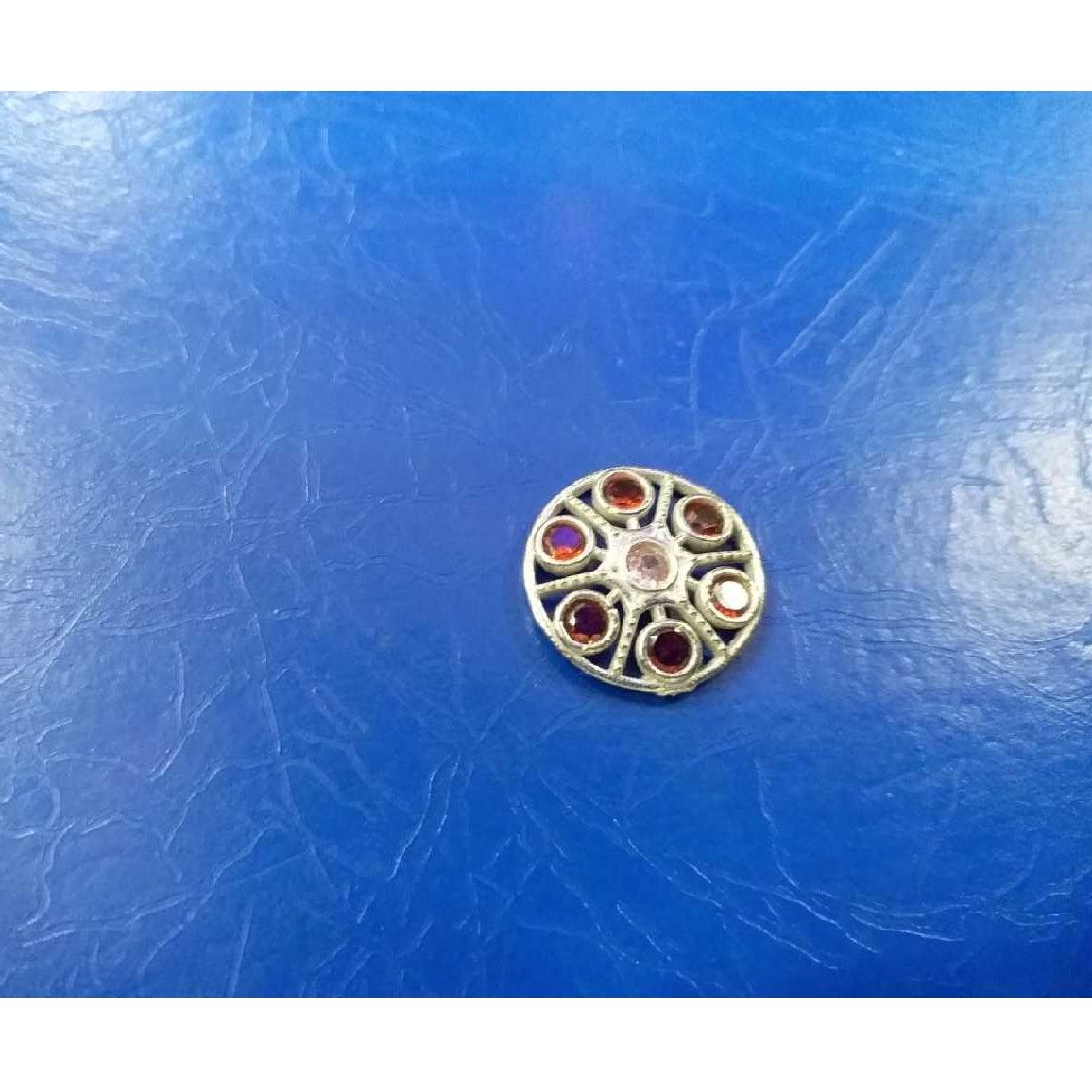 Silver Studded Indian Pendant