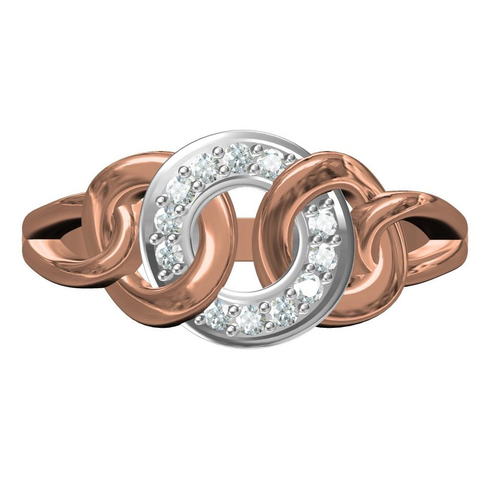 Gold Ladies Italian Fancy Ring