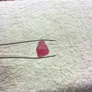 11.40ct triangle pink sapphire - Image 2