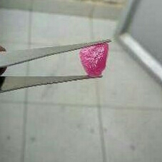11.40ct triangle pink sapphire