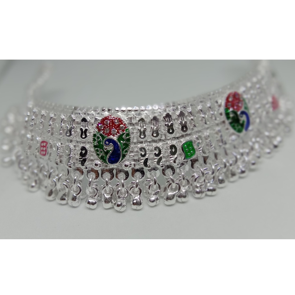 925 Sterling Silver Peacock Design Payal RJ-010