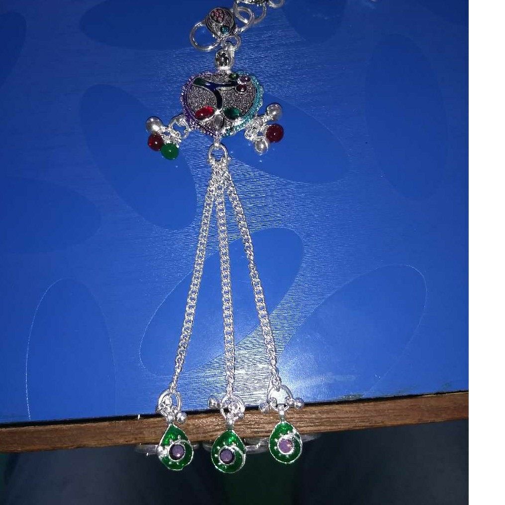 Silver Fancy Pag Pan Anklet