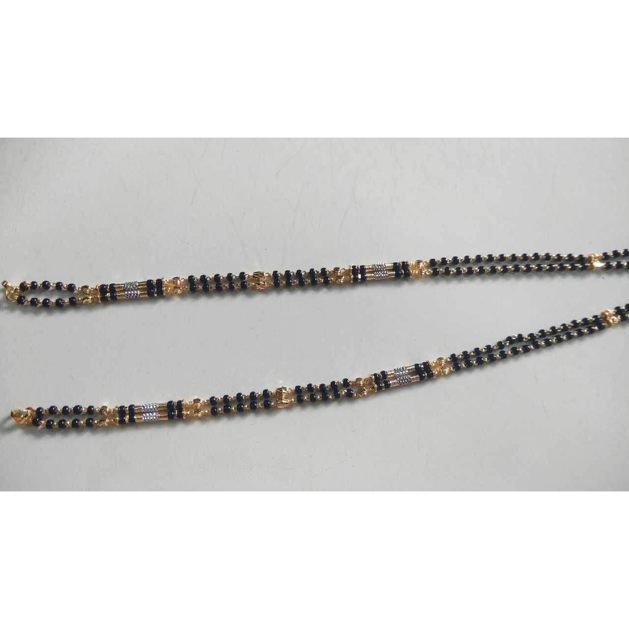 Double Line Chain 916 Gold Long Magalsutra