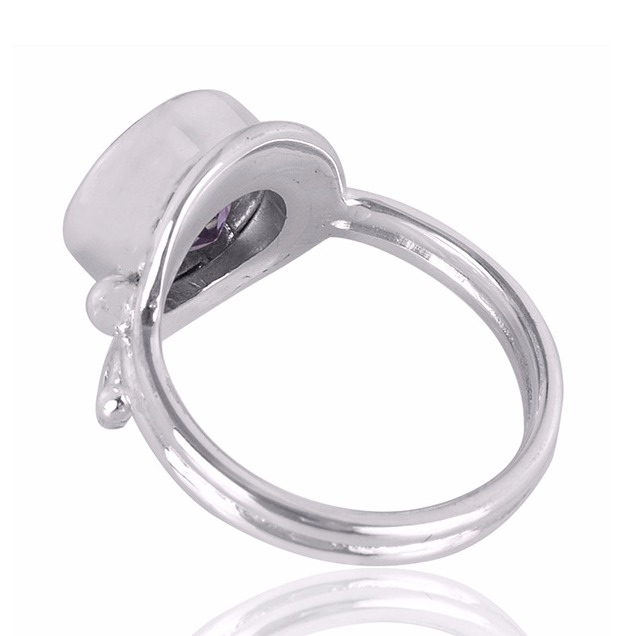 Amethyst Gemstone 925 Sterling Silver Ring - Image 3