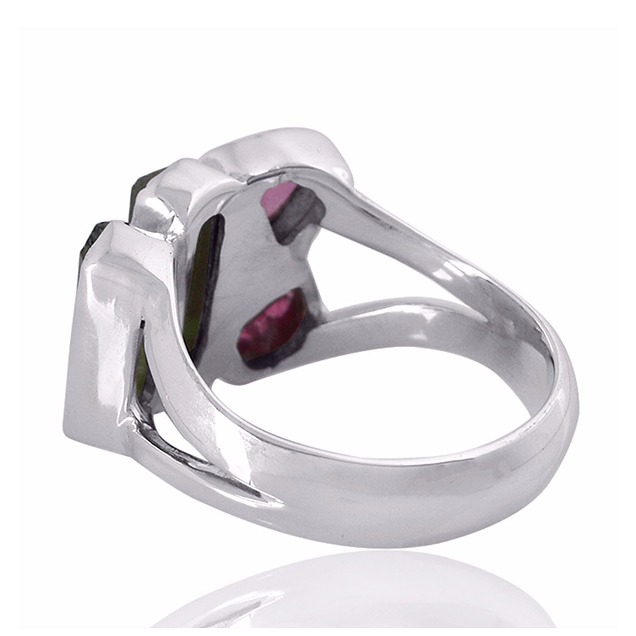 Tourmaline Gemstone 925 Sterling Silver Ring - Image 3